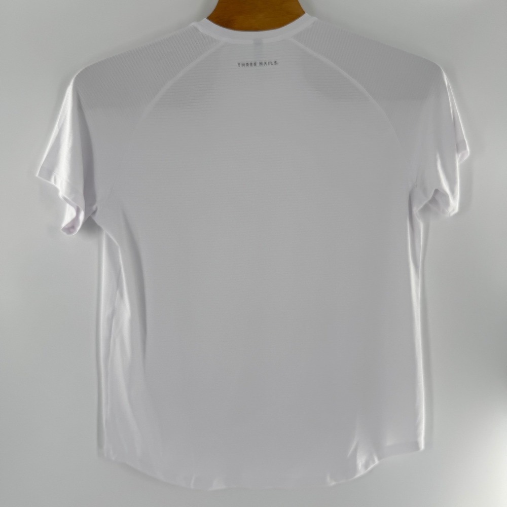 Three Nails Mens White Cross Logo Activewear Training T-Shirt XL NWT - Picture 5 of 6